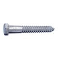 Midwest Fastener Lag Screw, 1/2 in, 4 in, Steel, Hot Dipped Galvanized Hex Hex Drive, 5 PK 35386